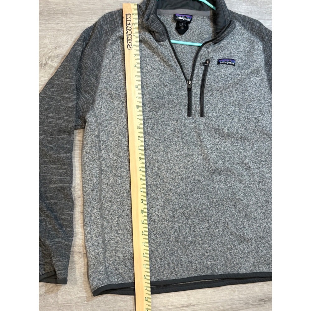 Patagonia Better Sweater 1/4 Zip Fleece Mens Large Grey Pullover 25523 FA19 - Picture 2 of 8